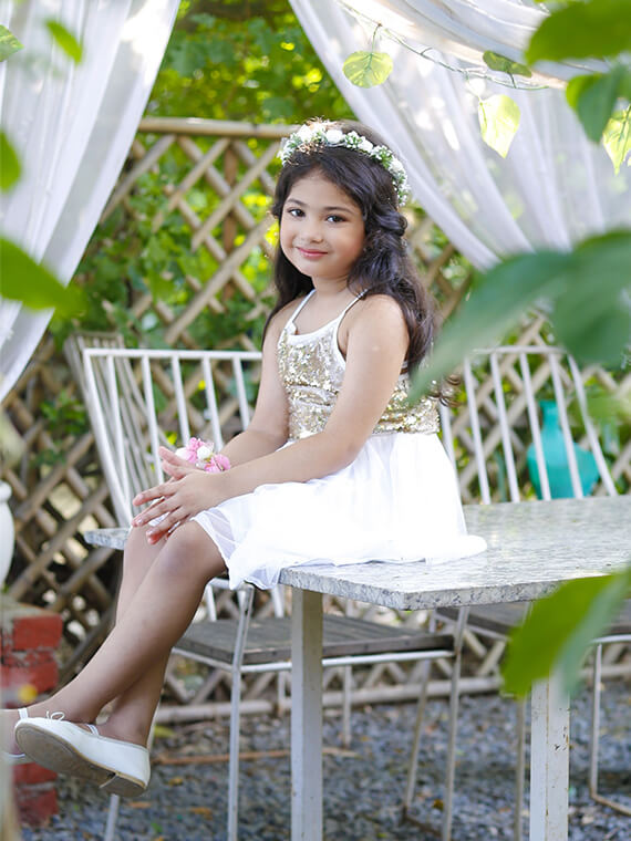 Golden Stardust Sequin Party Dress