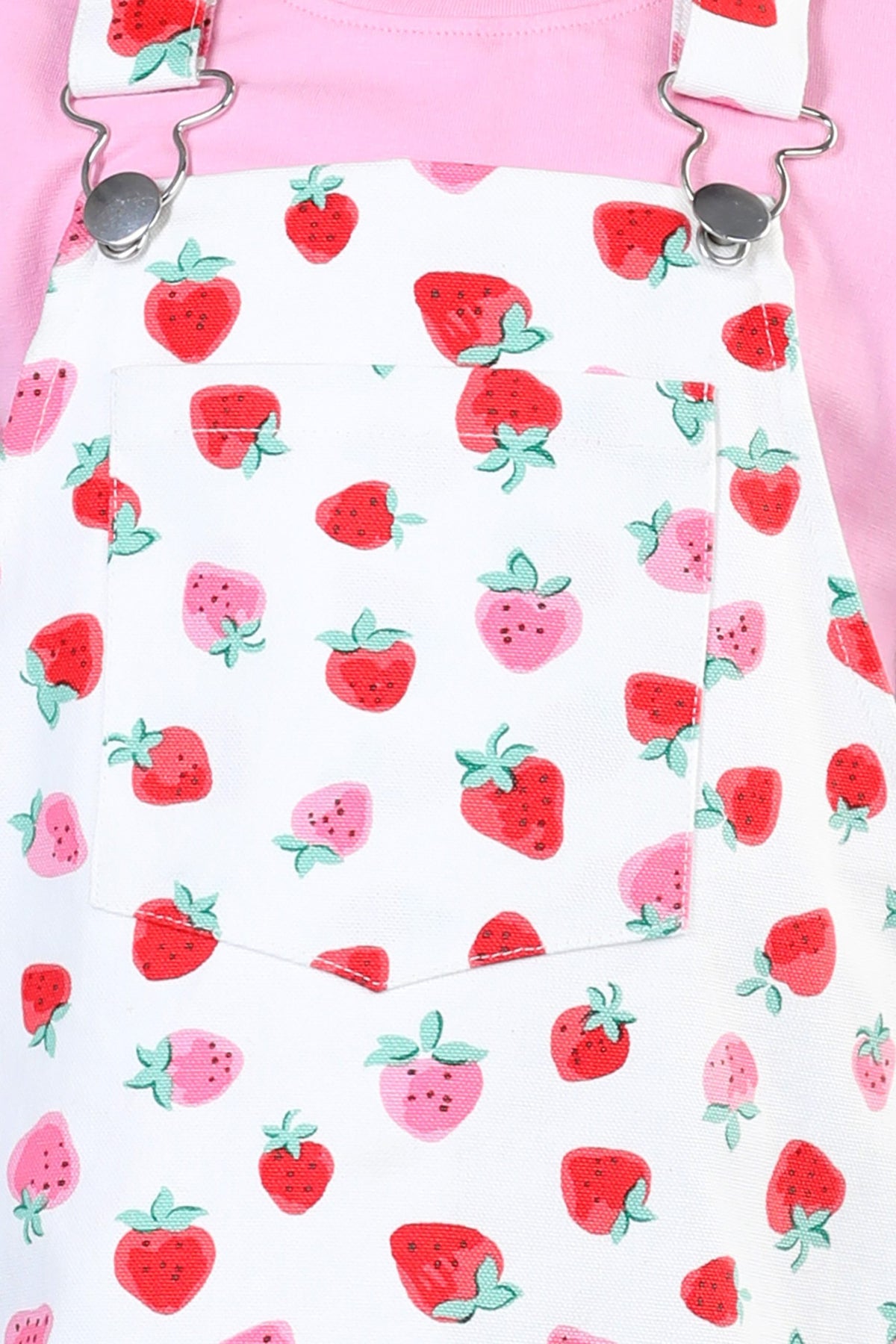 Sweet Berry Aline Dungaree Dress Set (With Matching Sun Hat)