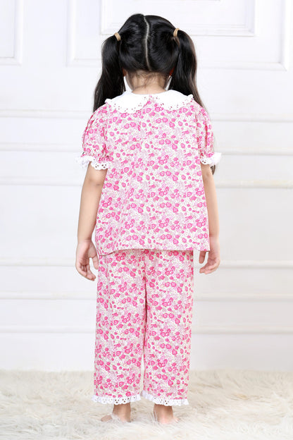 Vintage Floral Ditsy Sleepwear Set (with Matching Doll Outfit)