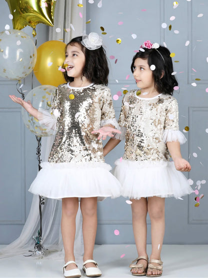 Mermaid Sequin Embellished Party Dress