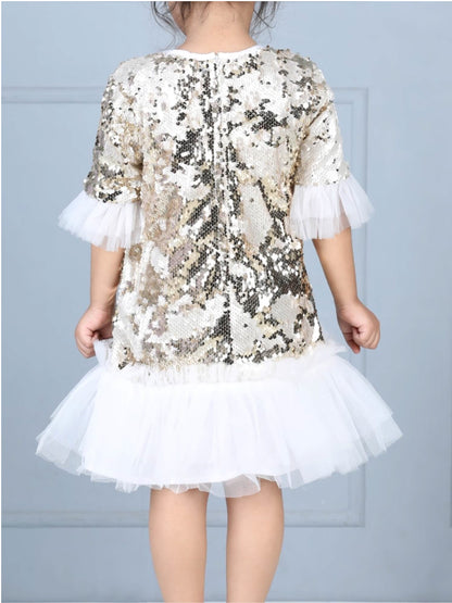 Mermaid Sequin Embellished Party Dress