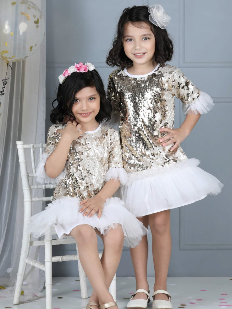 Mermaid Sequin Embellished Party Dress