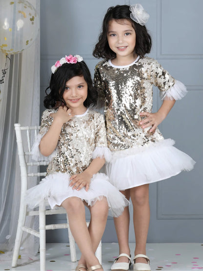 Mermaid Sequin Embellished Party Dress