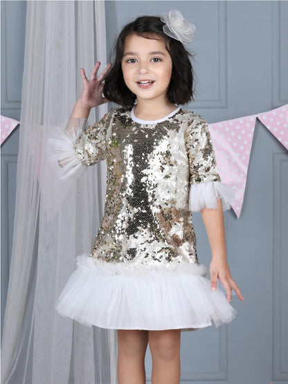 Mermaid Sequin Embellished Party Dress