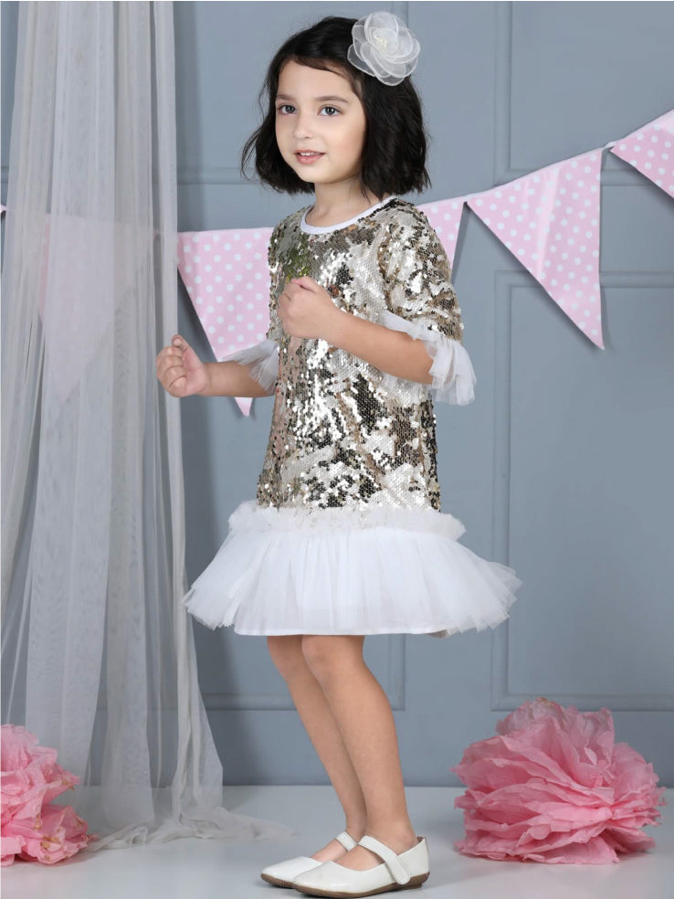 Mermaid Sequin Embellished Party Dress