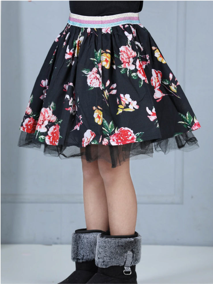 Enchanted Garden Cotton Twirl Skirt