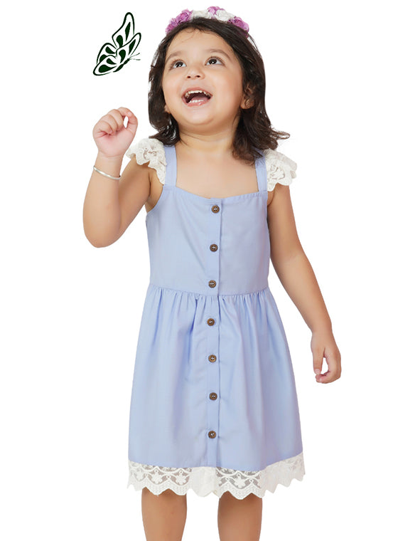Lavender Lovely Lace Cotton Dress