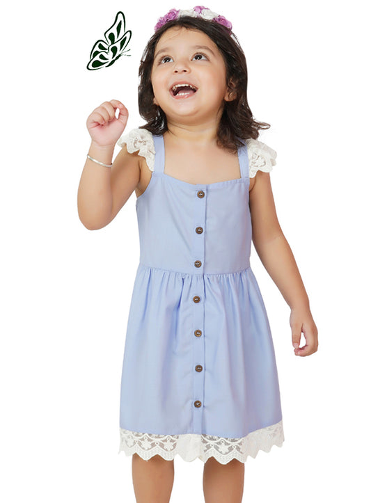 Lavender Lovely Lace Cotton Dress